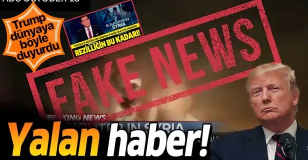 Trump’tan ABC’ye yalan haber tepkisi