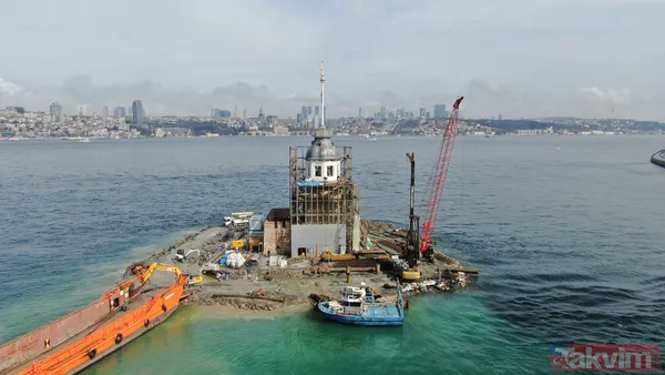 Lego değil gerçek! Kız Kulesi'nde kubbe ortaya çıktı - 7