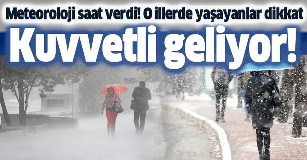 HAVA DURUMU | Meteorolojiden kuvvetli sağanak ve kar uyarısı | 16 Aralık İstanbul’da hava nasıl olacak?