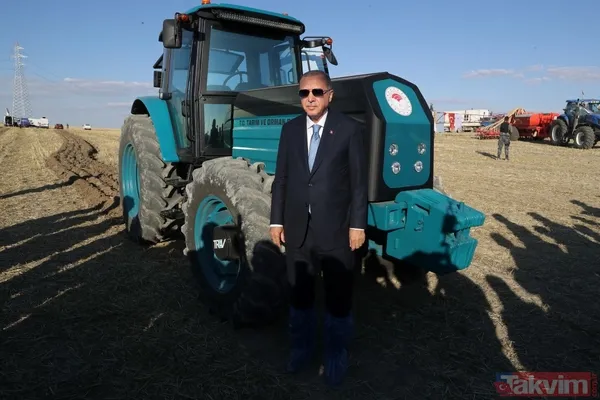 Başkan Erdoğan biçerdöverde buğday hasatı yaptı - 23