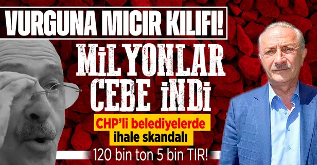 CHP'li belediyelerden mıcırlı vurgun!