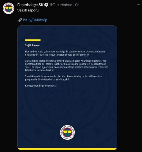Fenerbahçe'de korona şoku: 4 futbolcu pozitif çıktı!-5