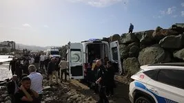 Serinlemek için girdikleri deniz sonları oldu!