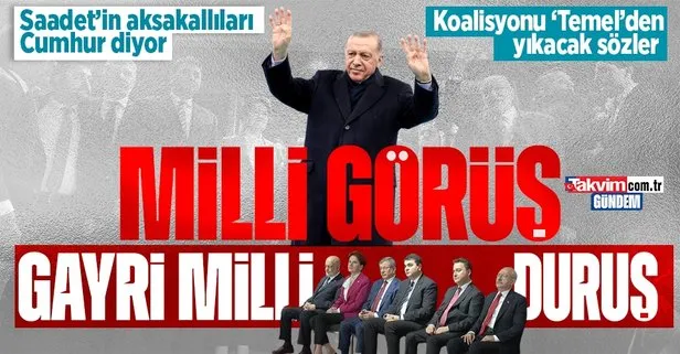 7’li koalisyonun ’Saadet’i bozulacak: ’Milli Görüş’ün önde gelen ismi Mehmet Bingöl’den Başkan Erdoğan’a destek