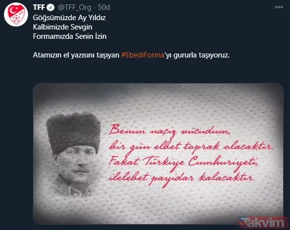 Spor camiası 10 Kasım'da tek ses oldu, Mustafa Kemal Atatürk'ü andı! İşte paylaşımlar