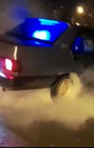 Drift şov pahalıya patladı: 9 bin lira ceza