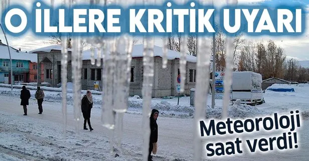 Meteoroloji saat verdi! Buzlanma ve don uyarısı