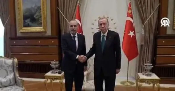 Başkan Erdoğan Ürdün Dışişleri Bakanı Eymen es-Safedi'yi kabul etti