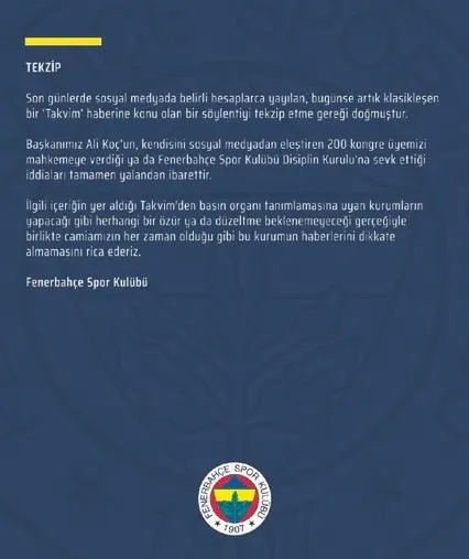 Fenerbahçe yalanladı! TAKVİM gerçekleri ortaya çıkardı! Eleştiren taraftar savcılığa, o isimler de disiplin kuruluna...-1