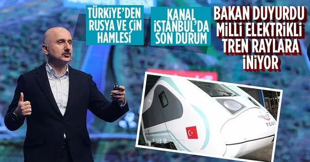 Milli elektrikli tren 2022 yılında raylarda! Bakan Karaismailoğlu’ndan önemli açıklamalar: Türkiye’den Çin-Rusya hamlesi