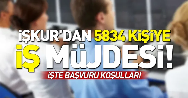 İŞKUR'dan 5 bin 834 kişiye iş fırsatı! İŞKUR iş ilanlarına nasıl başvurulur? İŞKUR iş ilanları-1