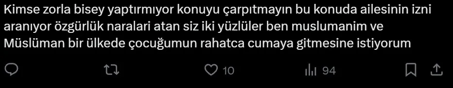 1788451590660.jpeg Cehaletini algı operasyonuna mal etti! "Cuma namazı zorunlu oldu, çocuğumu okula göndermem" diye caka sattı: Sosyal medyada tepkiler büyüdü-4
