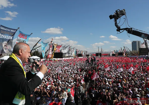 Cumhur İttifakı Ankara miting alanı saatler öncesinden doldu taştı - 10