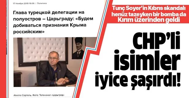 CHP'den Kırım için skandal açıklama!
