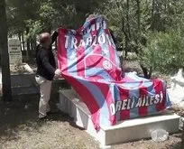 22 yıllık vasiyet! Mezarına Trabzonspor bayrağı örttü