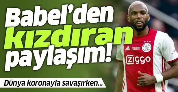 Dünya koronavirüsle mücadele ederken Ryan Babel’den şoke eden paylaşım