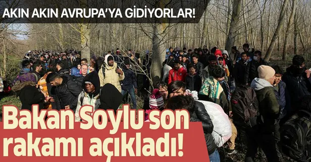 Son dakika: İçişleri Bakanı Süleyman Soylu Yunanistan'a geçen göçmen sayısını açıkladı!