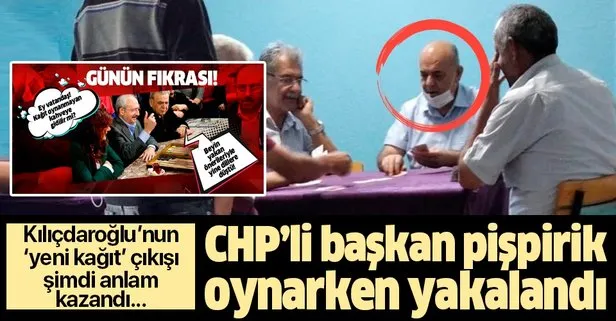CHP Serinhisar Belediye Başkanı Hüseyin Gemi koronavirüs yasağına rağmen kahvede kağıt oynadı