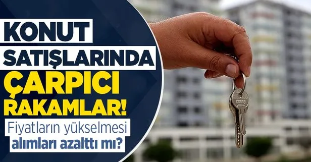 Konut satış rakamları açıklandı!