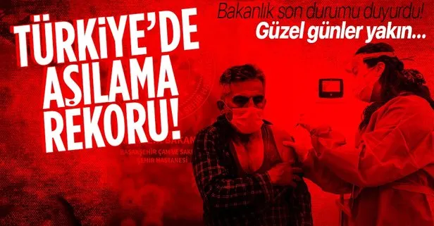 Türkiye'de aşılamada rekor!