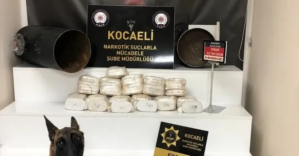 LPG tankında 17 kilo esrar ele geçirildi!