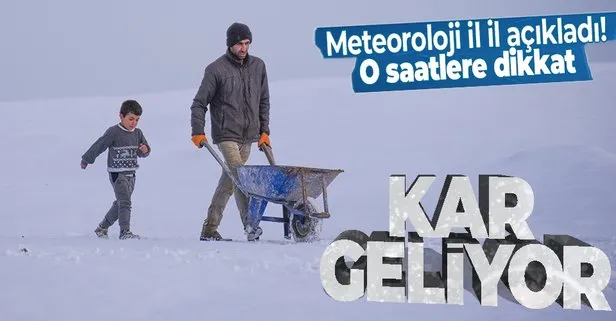 Kar yağışı kapımızda! Meteoroloji uyardı