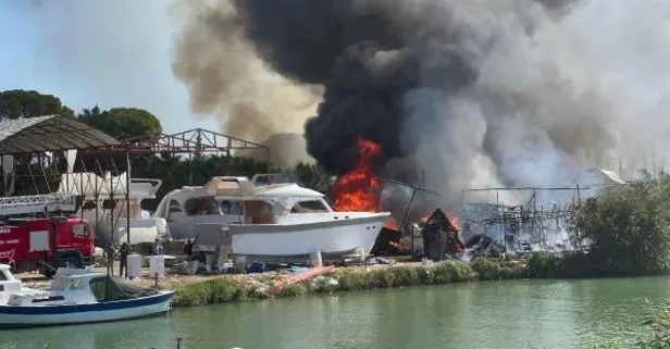 Antalya’da orman yangını! Teknelere sıçradı