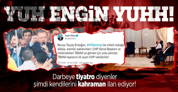 Milletin aklıyla dalga geçiyor! CHP'li Engin Özkoç'tan skandal '15 Temmuz' paylaşımı