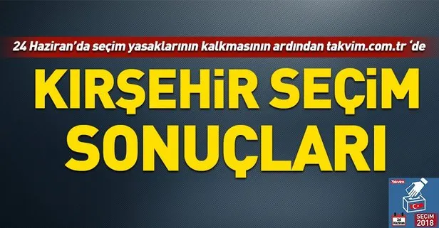 Kırşehir seçim sonuçları! 2018 Adana seçim sonuçları... 24 Haziran 2018 Kırşehir seçim sonuçları ve oy oranları...