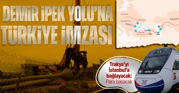 Demir İpek Yolu’na Türkiye imzası: Trakya'yı İstanbul'a bağlayacak Halkalı-Çerkezköy-Kapıkule Hızlı Tren Hattı’nda son viraj