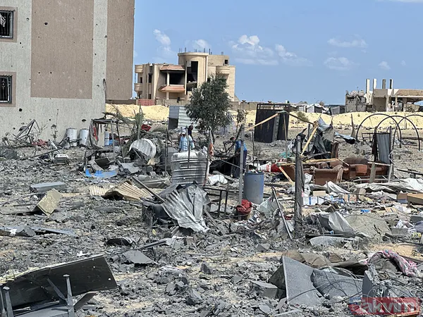 Han Yunus'tan geri acı kaldı! Soykırımcı İsrail Gazze'deki yıkımı böyle görüntülendi - 42