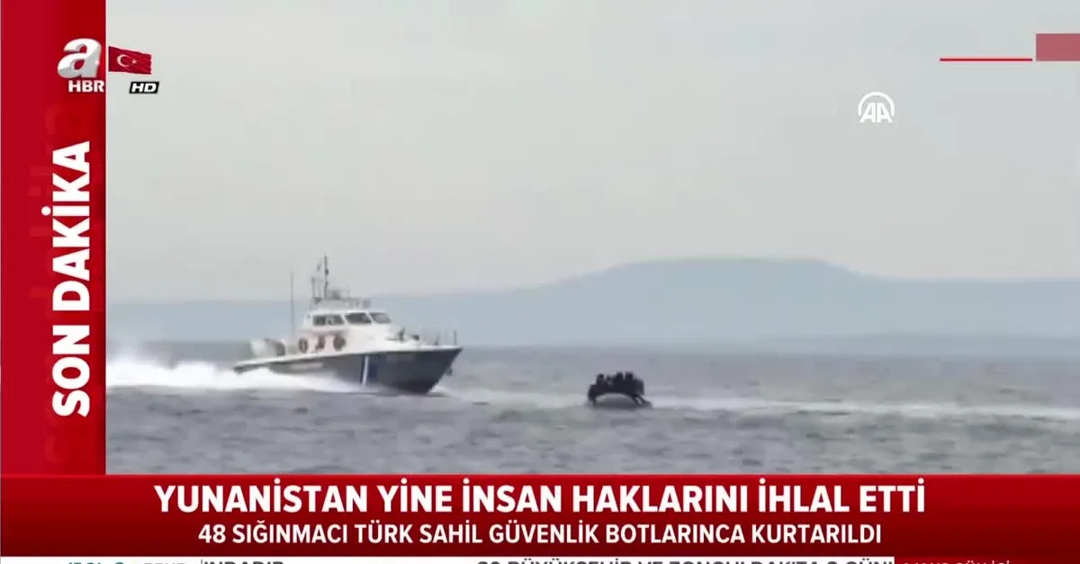 Yunan sahil güvenlik botları insan haklarını bir kez daha çiğnedi | Video