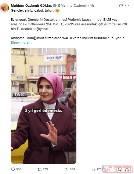 Gençlere 250 Bin Tl Evlilik Müjdesi Aile Ve Sosyal Hizmetler Bakanı Mahinur Özdemir Göktaş, Evlilik Hazırlığı Yapan Gençlere Yönelik Dev Destek Paketini Sosyal...
