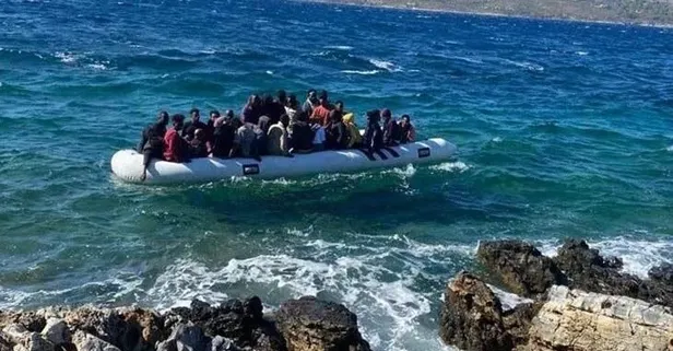 Yunanistan'ın geri ittiği 49 kaçak göçmen kurtarıldı