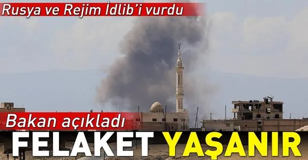 Rusya ve Rejim İdlib'i vurdu!