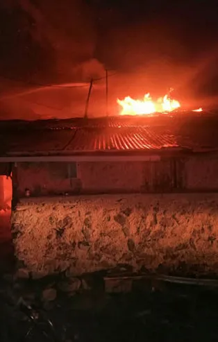 Ankara'da ahırda çıkan yangında 30 küçükbaş öldü