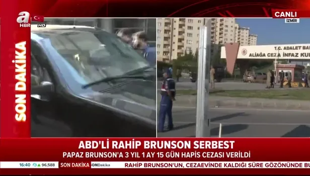 ABD'li Papaz Brunson tahliye edildi