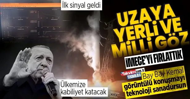 Türkiye’nin gözlem uydusu İMECE uzaya fırlatıldı! Başkan Erdoğan: Ülkemize stratejik kabiliyet katacak