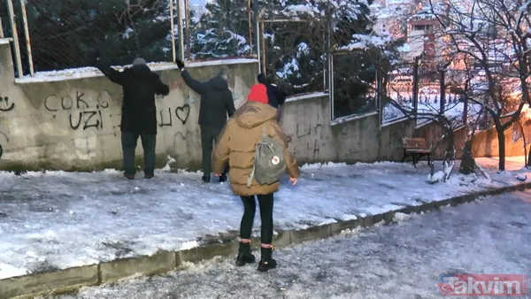 İstanbul'da yollar buz pistine döndü! Maltepe'de kayan kayana - 9