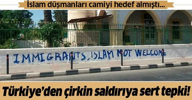 Dışişleri Bakanlığından, Güney Kıbrıs’ta camiye yapılan alçak saldırıya kınama!