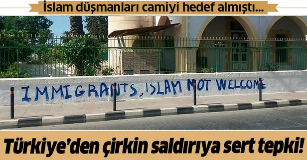 Dışişleri Bakanlığından, Güney Kıbrıs'ta camiye yapılan alçak saldırıya kınama!