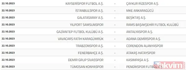 2023-2024 Süper Lig fikstürünün kuraları çekildi! Beşiktaş, Fenerbahçe, Galatasaray ve Trabzonspor'un ilk hafta rakipleri kimler? - 14