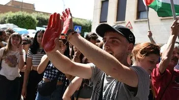 Roma’daki Sapienza Üniversitesi’nde öğrenciler Filistin için birlik oldu: Sapienza for Palestine