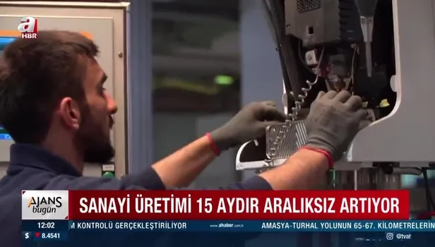 Sanayi üretimi temmuz ayında da arttı