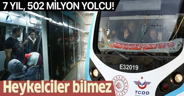 Marmaray'da 502 milyondan fazla yolcu seyahat etti