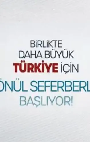 AK Parti'den "gönül seferberliği" paylaşımı: Birlikte daha büyük Türkiye için gönül seferberliği başlıyor