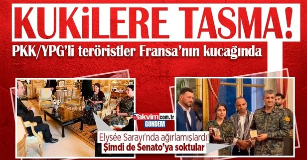 Fransız Senatosu’nda skandal kabul! PKK/YPG’nin sözde komutanlarını ağırlayıp onur nişanı verdiler