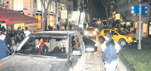 Trafikte mutsuz