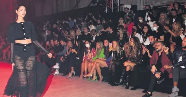 Son moda aşk! Ecem Çırpan-Lider Şahin ve Derin Talu-Emre Işık çiftleri defileye damga vurdu