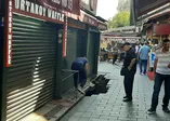 Ortaköy'de korkutan olay! Yol bir anda çöktü